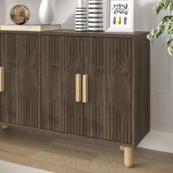 Hanah Home Konzola Roger, 120x73,6x29,6 cm, Orah