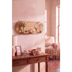 Hanah Home zidna polica Artmtkwll8-Oak, 70 cm, hrast
