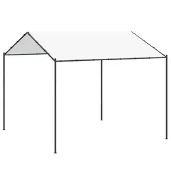 Gazebo 4 x 4 x 2,6 m Bijeli Čelik i poliester 180 gsm
