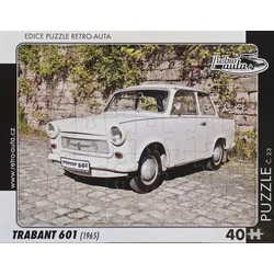 RETRO-AUTA Puzzle št. 23 Trabant 601 (1965) 40 kosov