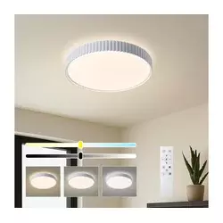 Brilagi - LED prigušiva stropna svetiljka CORVO LED/54W/230V 3000-6000K bela prečnik 40 cm + daljinski upravljač
