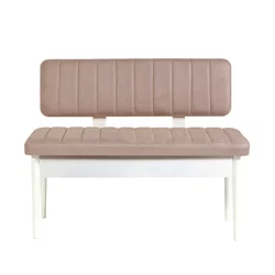Conceptum Hypnose Trpezarijska klupa Vina Bank 110x85x40cm Belo-Bež