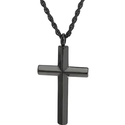 Ogrlica Pure Cross - Črna KP38414