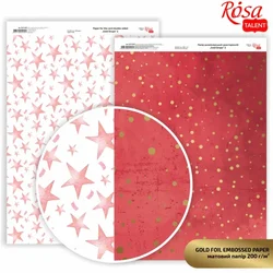 Papirji za scrapbooking Drops A4 - zlate pike 2