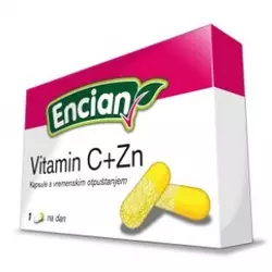 ENCIAN kapsule VITAMIN C + ZN 30KOM