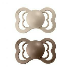 BIBS Supreme Natural Rubber Size 2: 6+ months duda Vanilla / Dark Oak 2 kos