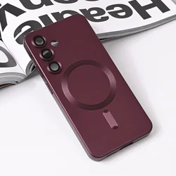 Maska za telefon Magsafe Chrome za Samsung S931B Galaxy S25, Bordo