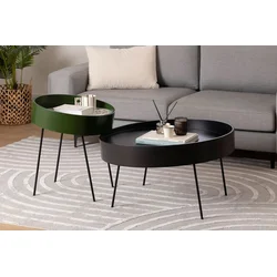 Hanah Home Klub sto Ilo, 80x47x80 cm, Crni