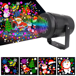 Projektor lampa sa 16 novogodišnjih figura
