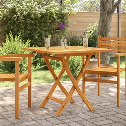 Sklopivi vrtni stol 85 x 85 x 76 cm od masivne tikovine