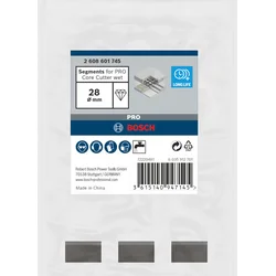Segmenti za PRO Core Cutter wet, 28 x 10 mm, 1 1/4 UNC, 3 kosi