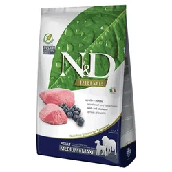 N&D Prime Medium/Maxi Adult, Jagnjetina i Borovnica - 12 kg