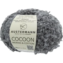 Austermann Cocoon Merino & Cotton 90364-6 Grey Pletilna preja