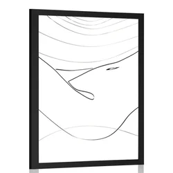 Plakat linija ženskega telesa - 60x90 no frame