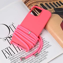 Maska za iPhone 16 Pro Max 6.9 Crossbody, Roze
