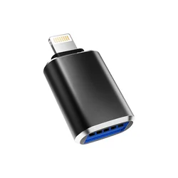 Adapter Lightning muski na USB zenski crni