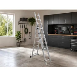 Norvel sklopive aluminijumske merdevine 3x6 stepenika do 3.24m ( KLK-LD-04 )