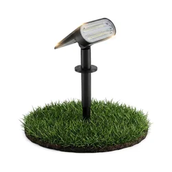 LED solarna lampa 2u1 LED/3,7V 1200 mAh IP54 crna