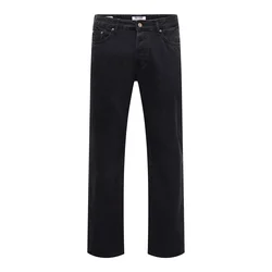 Only & Sons Kavbojke ONSEDGE črn denim
