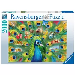 Ravensburger puzzle (slagalice) 2000pcs Land of the Peacock RA16567