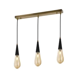 Opviq Luster AV-4236-3EY, 90x65x10cm, IP20, 220V-240 V, Zlatno-crne boje