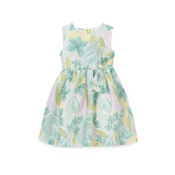 Mayoral Elegantna obleka 3913 Zelena Regular Fit