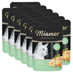 Vrečka Miamor Feine Filets tuna in zelenjava v želatini 12x100 g
