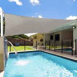 ModernHome Solarno kvadtratno jedro za hlad 5x5m, Sivo