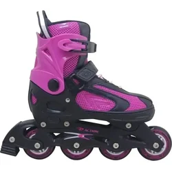 Roleri PW126B-10 crno roza PVC šina XS(29-32) ACTION