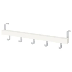 TJUSIG Vešalica za vrata/zid, bela, 60 cm