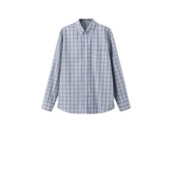 MANGO Bluza CUMIN  modra / pastelno modra / rjava / bela