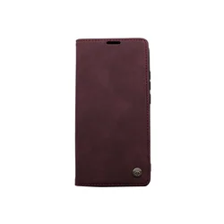 Maska za telefon LEATHER RETRO FLIP za Huawei P40 Pro, Bordo