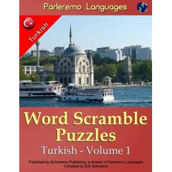 Parleremo Languages Word Scramble Puzzles Turkish - Volume 1