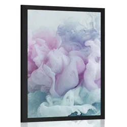 Plakat abstrakcija barv - 60x90 silver