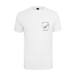 Mister Tee Majica Make Love Tee, bela
