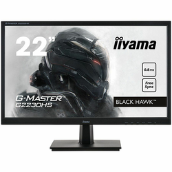 Iiyama 21/5 Gaming/ G-Master Black Hawk/ FreeSync/ 1920x1080@75Hz/ 250cd/m2/ DVI/ HDMI/ 0/8ms/ Speakers/ Black Tuner