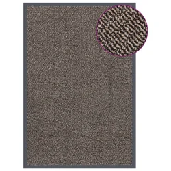 Vidaxl Predpražnik taftani 80x120 cm temno rjav