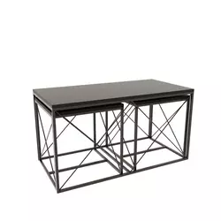 Hanah Home Defne Set Klub stolova, 3 komada, Antracit