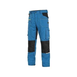 CANIS Radne pantalone do struka Stretch/ svetloplava/crna