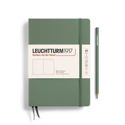 LE NOTEBOOK MEDIUM A5 HARDCOVER 251 PG PLAIN OLIVE
