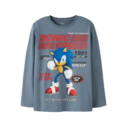NAME IT Majica NKMatti Sonic nebeško modra / temno modra / rdeča