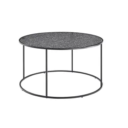 Livetastic Klubska Miza Black, Črna, O 80cm