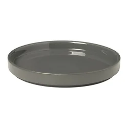 Siv keramičen krožnik Blomus Pilar, o 14 cm