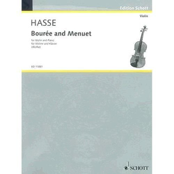 HASSE:BOUREE AND MENUET FOR VIOLIN AND piano