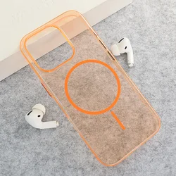 Maska za iPhone 16 Pro narandžasto Mag Case Neon