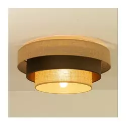 Plafonsko svetlo WENTA 1xE27/60W/230V prečnik 50 cm juta/braon