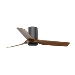 FARO 33835 - Plafonski ventilator MINI PUNT TUB S braon/crna, prečnik 90 cm + daljinski upravljač