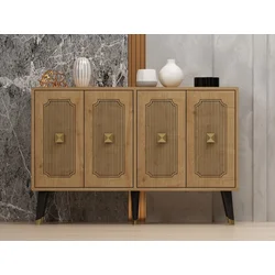 HANAH HOME Komoda Desari Sapphire Oak Gold