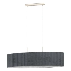 EGLO Viseća lampa TAMARESCO 1xE27 O380 sivi baršun 39774