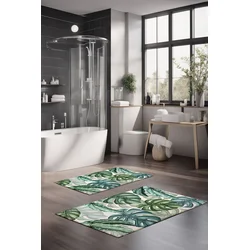Lessentiel Maison Set prostirki za kupatilo CT-5327, 2 Komada, Zelena
